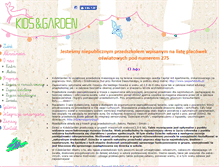 Tablet Screenshot of kidsandgarden.edu.pl